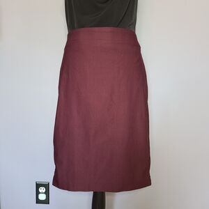 Elle Plum Pencil Skirt